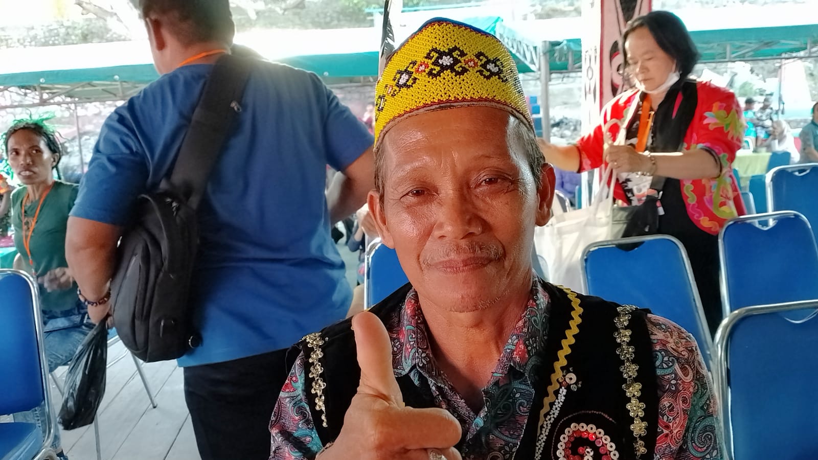Rombongan Peserta KMAN VI dari Kalimantan, Menginap di Kampung Putali